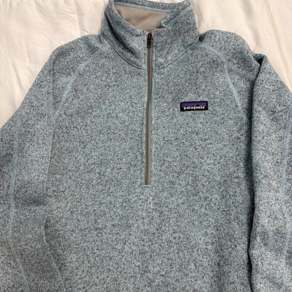 Patagonia Light Blue Sherpa Fleece Pullover